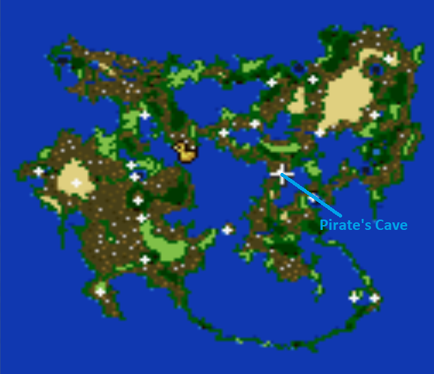 Pirates Cave World Map Location